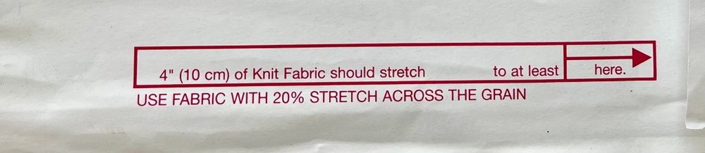 Fabric stretch guide